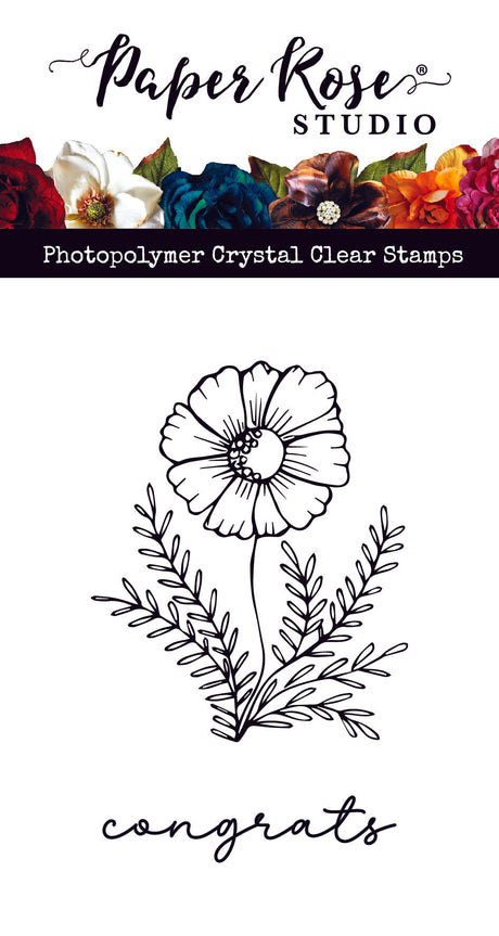 Sketched Flower 2 Clear Stamp Set 30267 - Paper Rose Studio