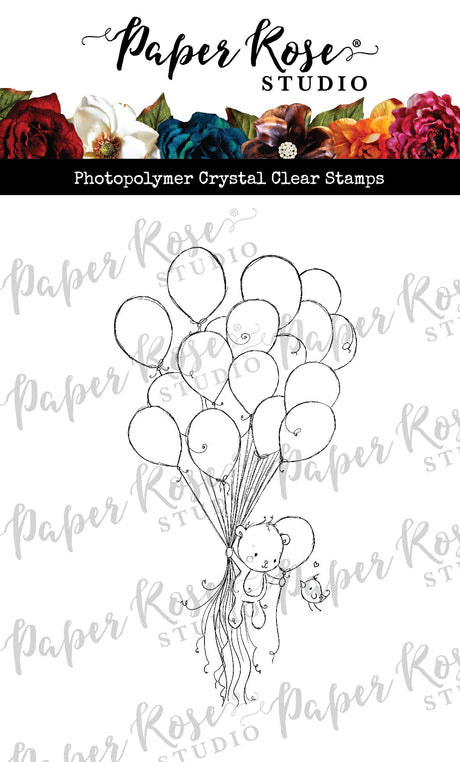 Teddy's Balloons Clear Stamp 30687 - Paper Rose Studio