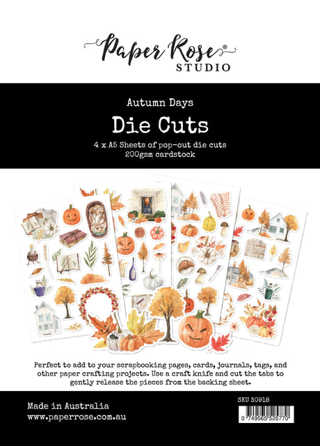 Autumn Days Embossed Die Cuts 30918 - Paper Rose Studio