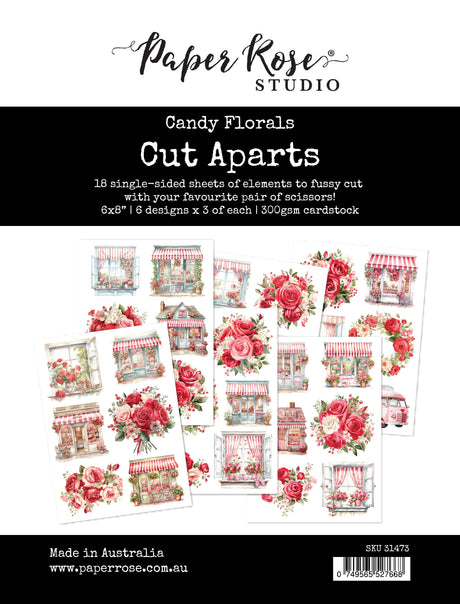 Candy Florals Cut Aparts Paper Pack 31473 - Paper Rose Studio