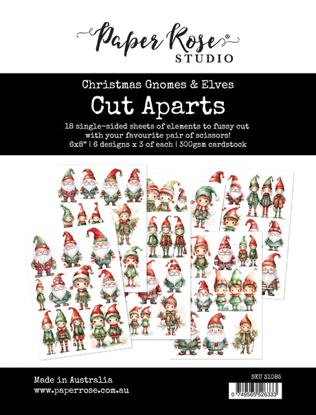Christmas Gnomes & Elves Cut Aparts Paper Pack 31085 - Paper Rose Studio