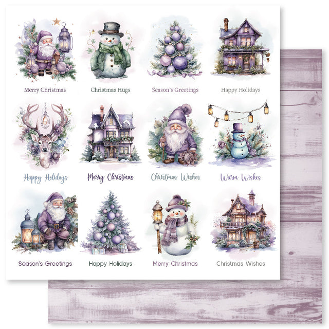Enchanting Christmas A 12x12 Paper (12pc Bulk Pack) 30941 - Paper Rose Studio