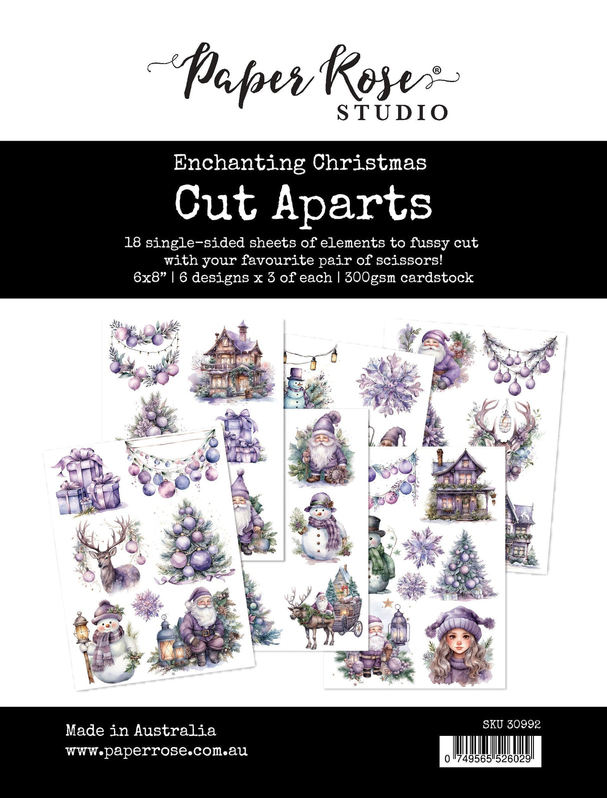 Enchanting Christmas Cut Aparts Paper Pack 30992 - Paper Rose Studio