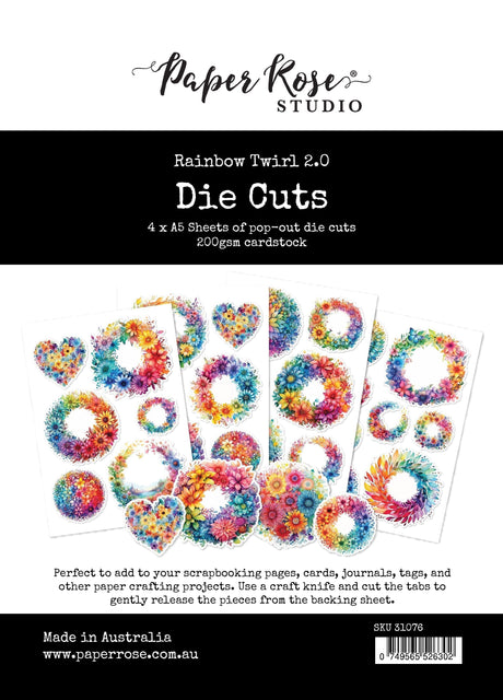 Rainbow Twirl 2.0 Die Cuts 31076 - Paper Rose Studio
