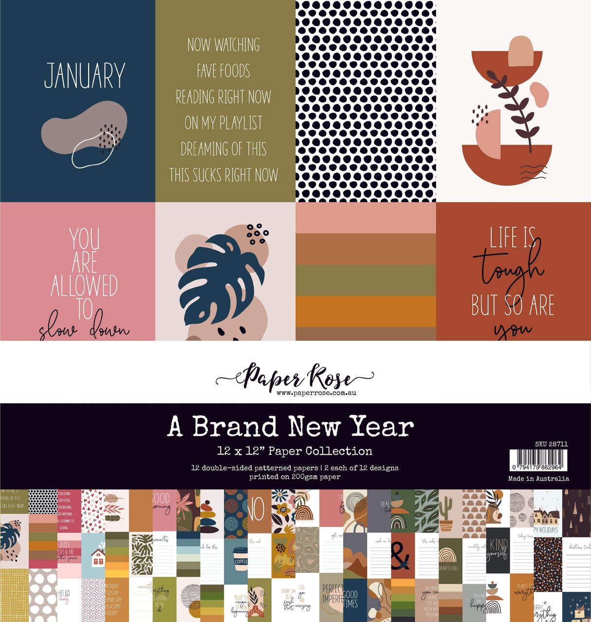 A Brand New Year 12x12 Paper Collection 28711 - Paper Rose Studio