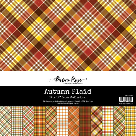 Autumn Plaid 12x12 Paper Collection 20261 - Paper Rose Studio