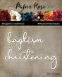 Baptism Christening Fine Script Metal Cutting Die 21423 - Paper Rose Studio