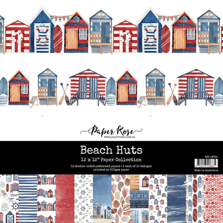 Beach Huts 12x12 Paper Collection 23752 - Paper Rose Studio