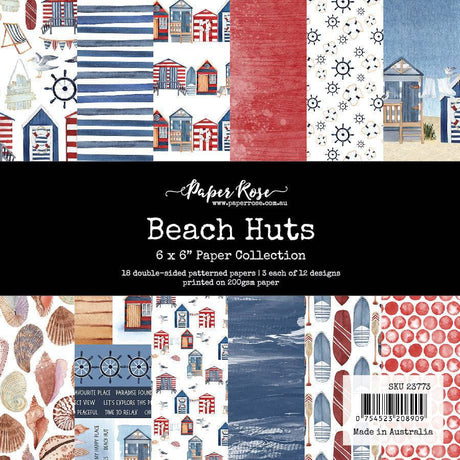 Beach Huts 6x6 Paper Collection 23773 - Paper Rose Studio
