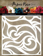 Big Swirls 6x6" Stencil 28795 - Paper Rose Studio