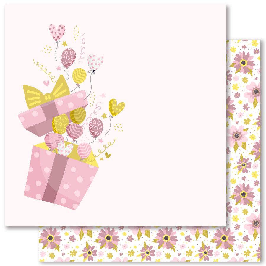 Birthday Girl D 12x12 Paper (12pc Bulk Pack) 28627 - Paper Rose Studio