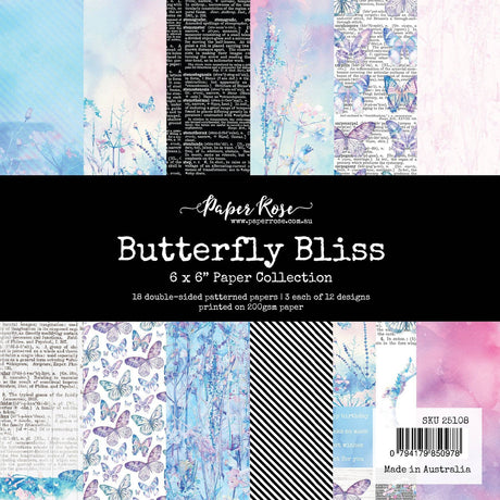 Butterfly Bliss 6x6 Paper Collection 25108 - Paper Rose Studio