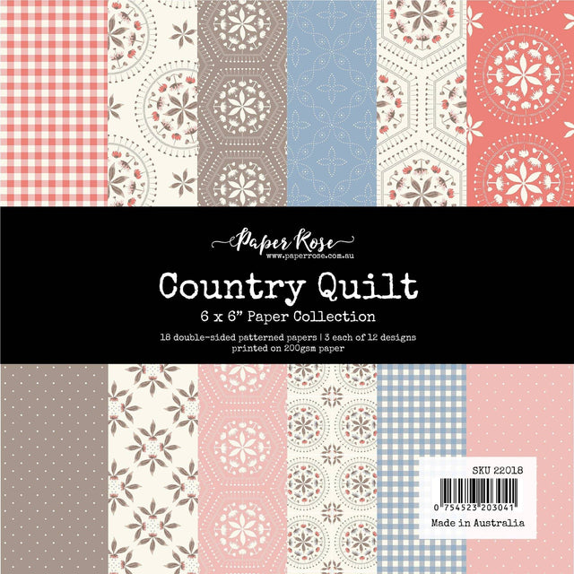 Country Quilt 6x6 Paper Collection 22018 - Paper Rose Studio