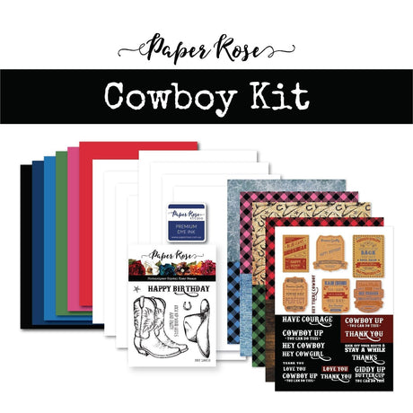 Cowboy Cardmaking Kit 19094 - Paper Rose Studio