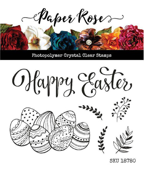 Easter Basket Accessories 3x4" Clear Stamp Set 18780 - Paper Rose Studio