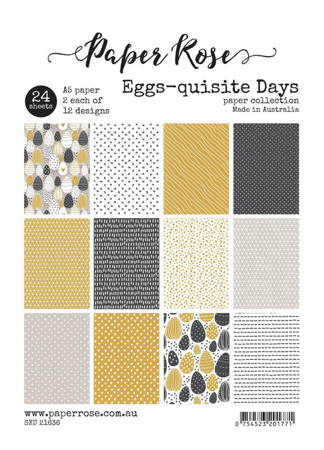 Eggs-Quisite Days A5 24pc Paper Pack 21636 - Paper Rose Studio