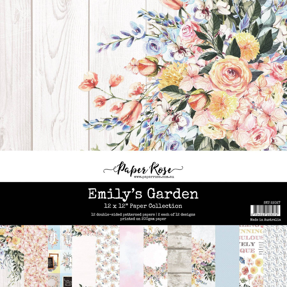 Emily's Garden 12x12 Paper Collection 22027 - Paper Rose Studio