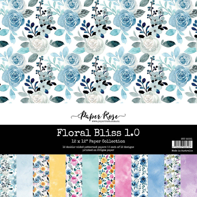 Floral Bliss 1.0 12x12 Paper Collection 22051 - Paper Rose Studio