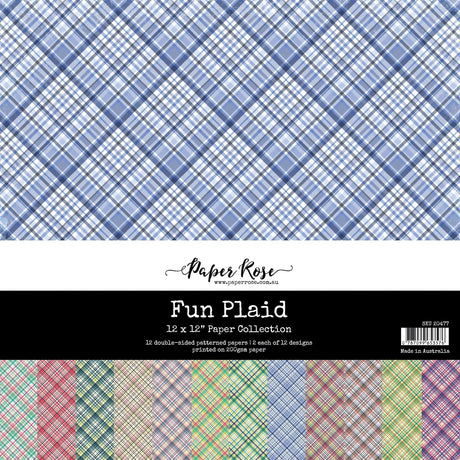 Fun Plaid 12x12 Paper Collection 20477 - Paper Rose Studio