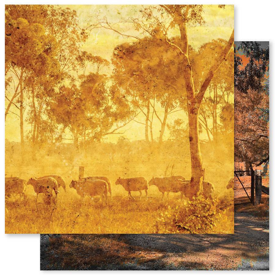 Grunge Landscapes 1.0 A 12x12 Paper (12pc Bulk Pack) 23554 - Paper Rose Studio