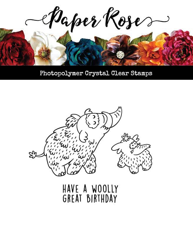 Have a Wooly Great Birthday 1 3x4" Clear Stamp Set 23347 - Paper Rose Studio