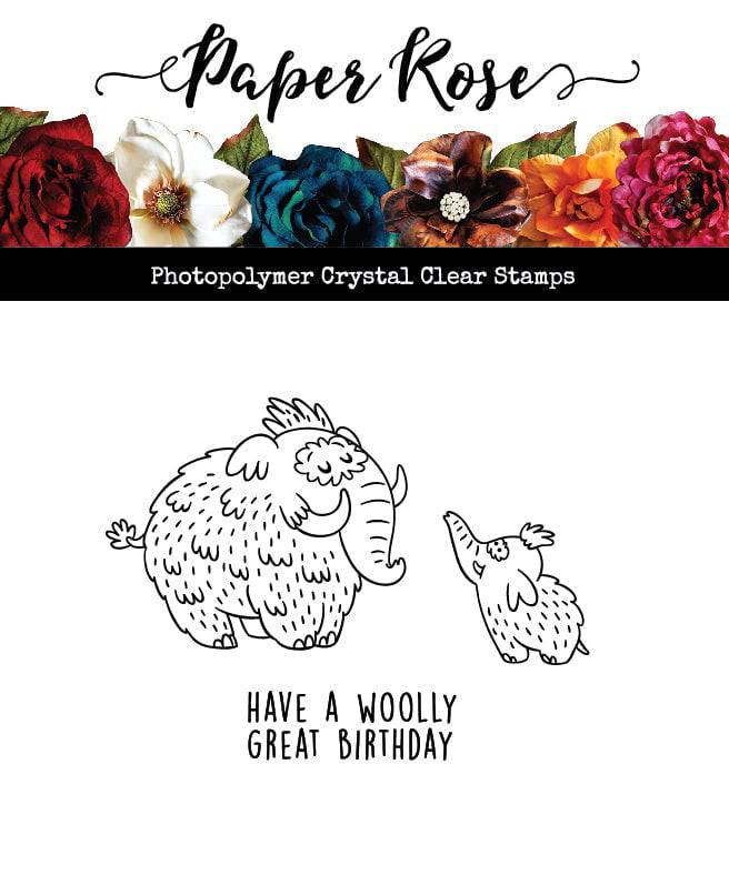 Have a Wooly Great Birthday 2 3x4" Clear Stamp Set 23350 - Paper Rose Studio