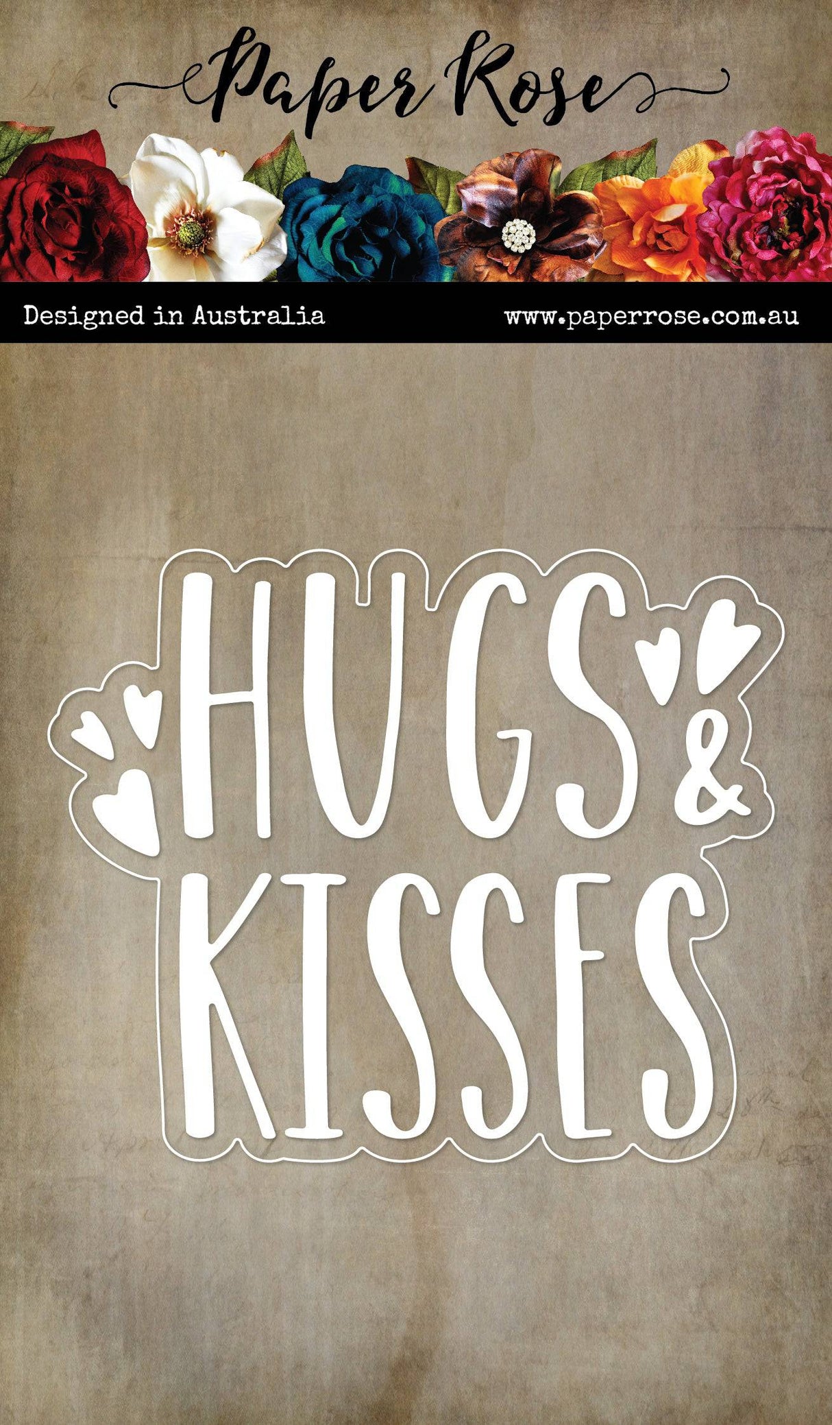 Hugs & Kisses Metal Cutting Die 28834 - Paper Rose Studio