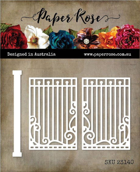 Kensington Fence Panels Metal Cutting Die 23140 - Paper Rose Studio