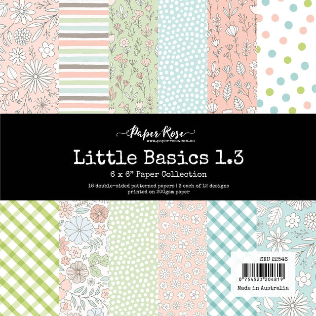 Little Basics 1.3 6x6 Paper Collection 22546 - Paper Rose Studio