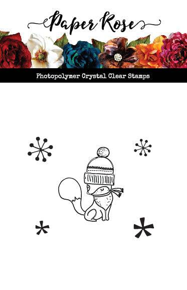 Little Fox & Snowflakes Clear Stamp Set 23368 - Paper Rose Studio