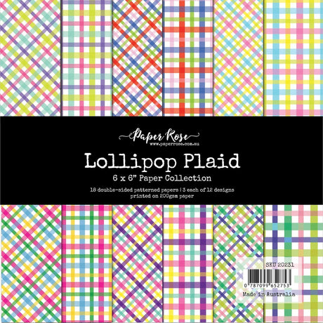 Lollipop Plaid 6x6 Paper Collection 20231 - Paper Rose Studio