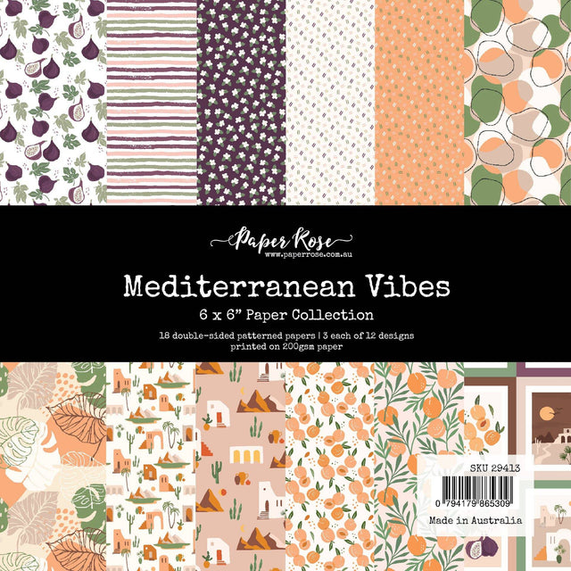 Mediterranean Vibes 6x6 Paper Collection 29413 - Paper Rose Studio
