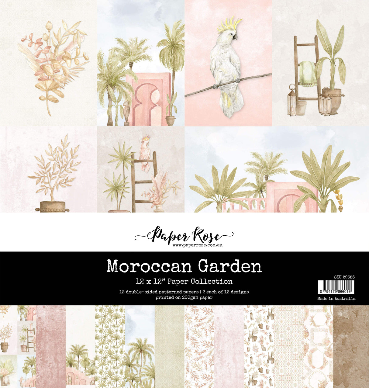 Moroccan Garden 12x12 Paper Collection 29626 - Paper Rose Studio