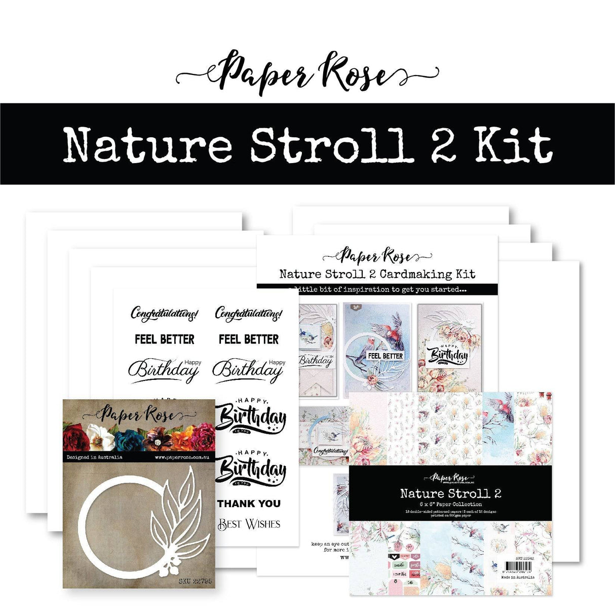 Nature Stroll 2.0 Cardmaking Kit 23077 - Paper Rose Studio