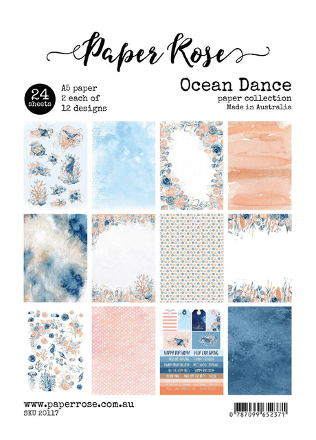 Ocean Dance A5 24pc Paper Pack 20117 - Paper Rose Studio