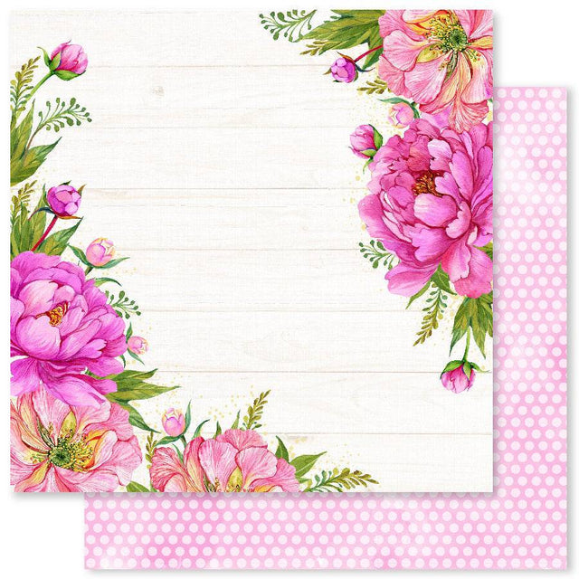 Peony Garden A 12x12 Paper (12pc Bulk Pack) 23275 - Paper Rose Studio
