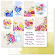 Peony Garden B 12x12 Paper (12pc Bulk Pack) 23278 - Paper Rose Studio