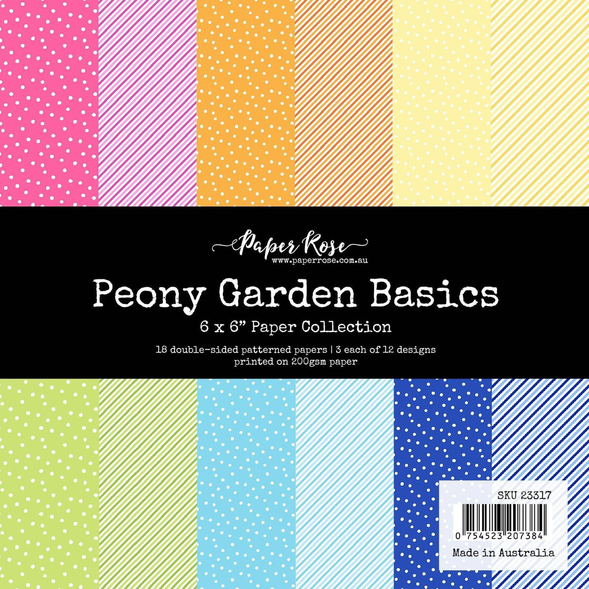 Peony Garden Basics 6x6 Paper Collection 23317 - Paper Rose Studio