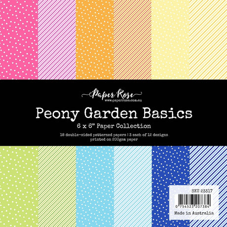 Peony Garden Basics 6x6 Paper Collection 23317 - Paper Rose Studio
