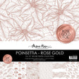 Poinsettia 12x12 Paper Collection 27232 - Rose Gold Foil - Paper Rose Studio