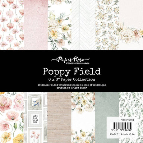 Poppy Field 6x6 Paper Collection 25801 - Paper Rose Studio
