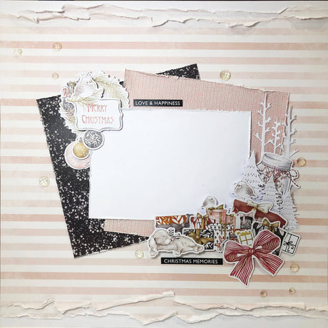 Pretty in Pink Christmas Basics 12x12 Paper Collection 27763 - Paper Rose Studio
