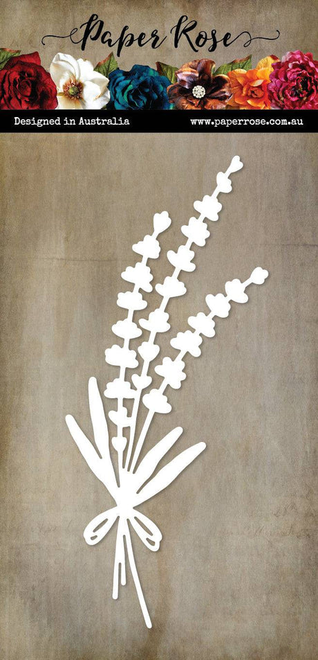 Slimline Lavender Bouquet Metal Cutting Die 24661 - Paper Rose Studio