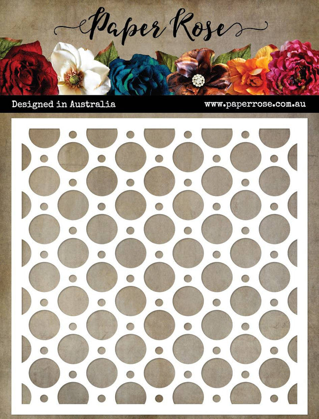 Spots & Dots 6x6" Stencil 26485 - Paper Rose Studio