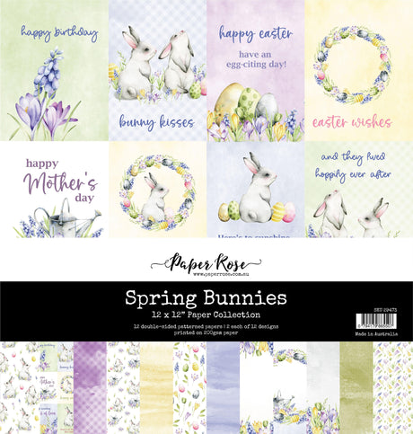 Spring Bunnies 12x12 Paper Collection 29473 - Paper Rose Studio