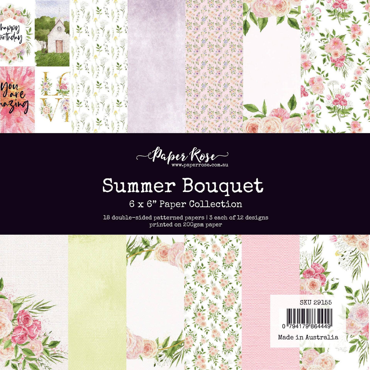 Summer Bouquet 6x6 Paper Collection 29155 - Paper Rose Studio