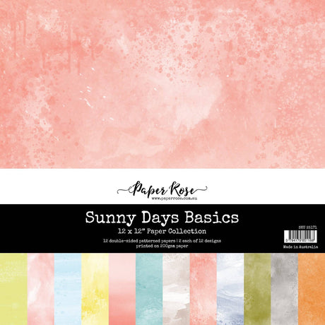Sunny Days Basics 12x12 Paper Collection 25171 - Paper Rose Studio