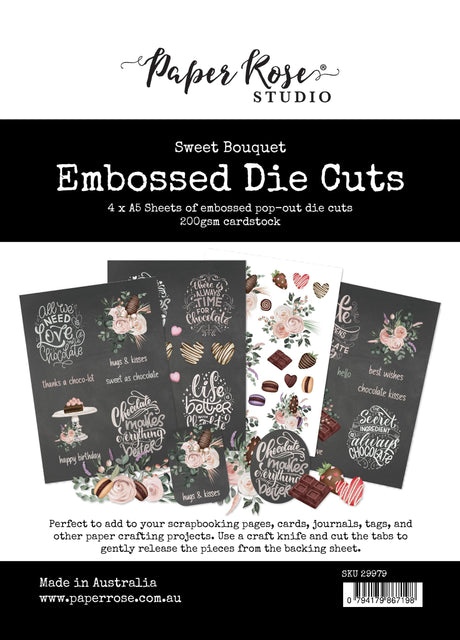 Sweet Bouquet Embossed Die Cuts 29979 - Paper Rose Studio