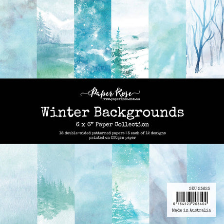 Winter Backgrounds 6x6 Paper Collection 23623 - Paper Rose Studio