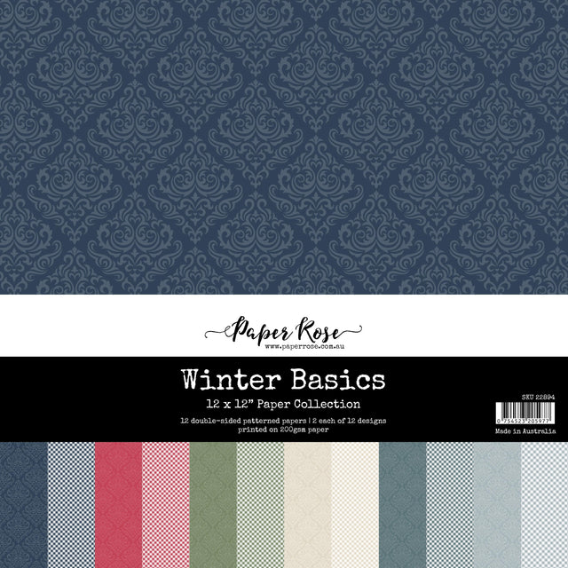 Winter Basics 12x12 Paper Collections 22894 - Paper Rose Studio